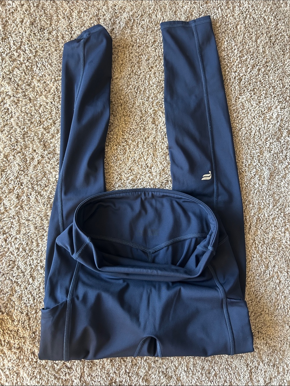 Fabletics Navy High-Waist Performance Leggings